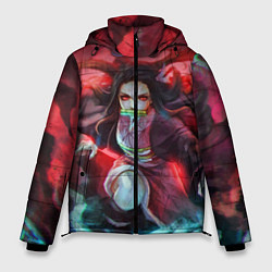 Куртка зимняя мужская KIMETSU NO YAIBA, цвет: 3D-красный
