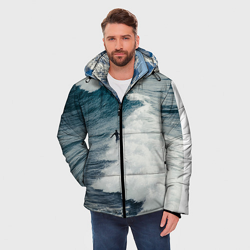 Мужская зимняя куртка Млечный путь / 3D-Черный – фото 3
