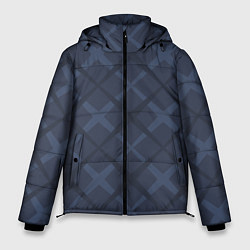 Куртка зимняя мужская Геометрический узор, цвет: 3D-черный