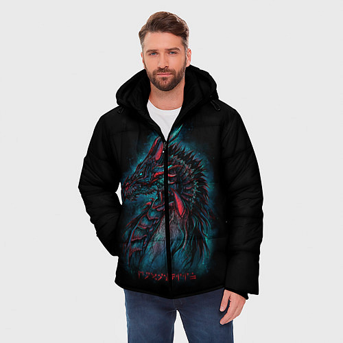 Мужская зимняя куртка THE ELDER SCROLLS / 3D-Черный – фото 3