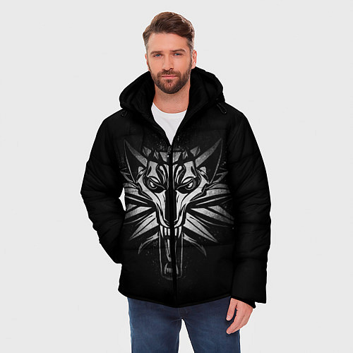 Мужская зимняя куртка ВЕДЬМАК / 3D-Черный – фото 3