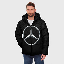 Куртка зимняя мужская MERCEDES-BENZ CARBON, цвет: 3D-черный — фото 2