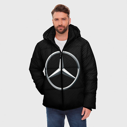 Мужская зимняя куртка MERCEDES-BENZ CARBON / 3D-Светло-серый – фото 3