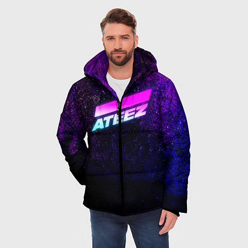 Мужская зимняя куртка ATEEZ neon / 3D-Красный – фото 3