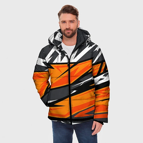 Мужская зимняя куртка Bona Fide Одежда для фитнеса / 3D-Черный – фото 3