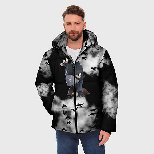 Мужская зимняя куртка Ворон / 3D-Черный – фото 3