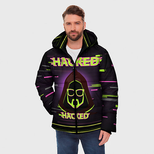 Мужская зимняя куртка Hacked / 3D-Красный – фото 3