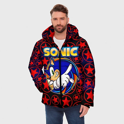 Мужская зимняя куртка Sonic / 3D-Черный – фото 3