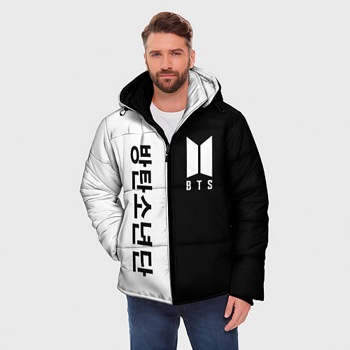 Мужская зимняя куртка BTS / 3D-Черный – фото 3