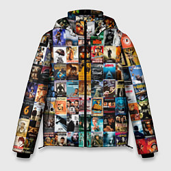 Куртка зимняя мужская Постеры фильмов, цвет: 3D-черный