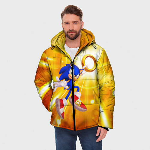 Мужская зимняя куртка Sonic / 3D-Черный – фото 3