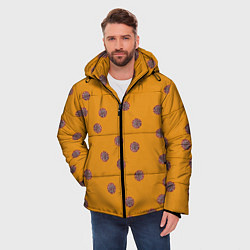Куртка зимняя мужская CoronaVirus, цвет: 3D-красный — фото 2