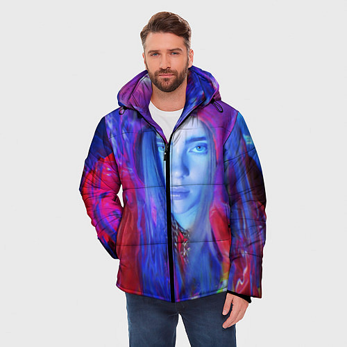 Мужская зимняя куртка Billie Paint Colors / 3D-Черный – фото 3
