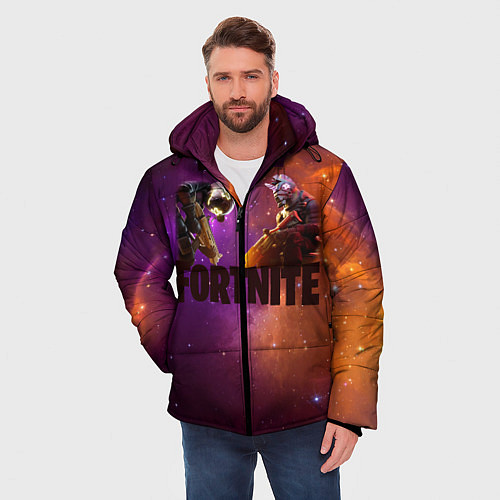 Мужская зимняя куртка Fortnite / 3D-Черный – фото 3
