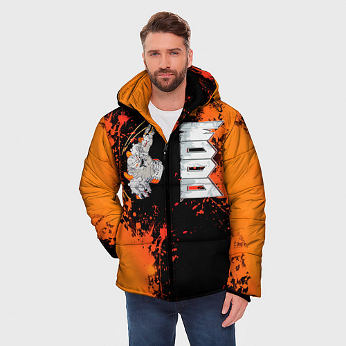 Мужская зимняя куртка DOOM Eternal / 3D-Черный – фото 3