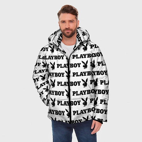 Мужская зимняя куртка PLAYBOY / 3D-Черный – фото 3