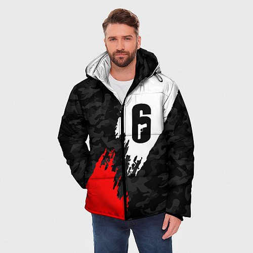 Мужская зимняя куртка RAINBOW SIX SIEGE / 3D-Черный – фото 3