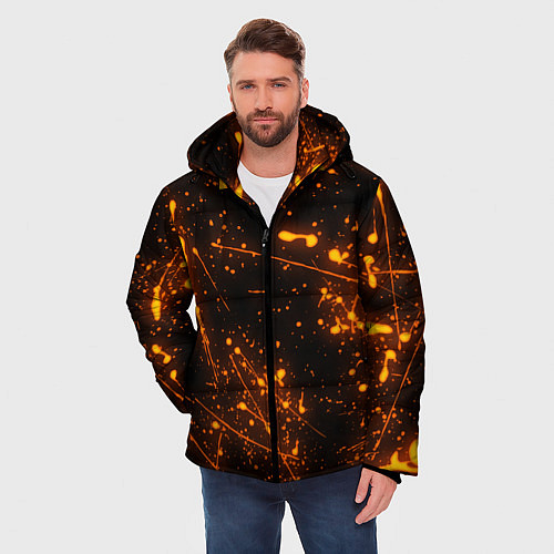 Мужская зимняя куртка FLAME / 3D-Черный – фото 3