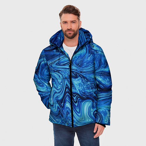 Мужская зимняя куртка Водоворот / 3D-Черный – фото 3