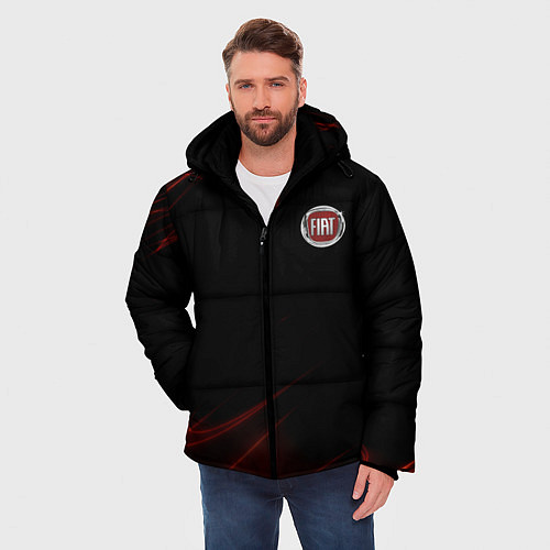 Мужская зимняя куртка FIAT / 3D-Черный – фото 3