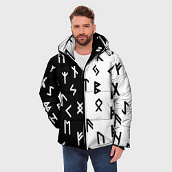 Куртка зимняя мужская РУНЫ, цвет: 3D-черный — фото 2