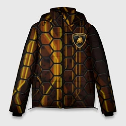 Куртка зимняя мужская Lamborghini, цвет: 3D-черный
