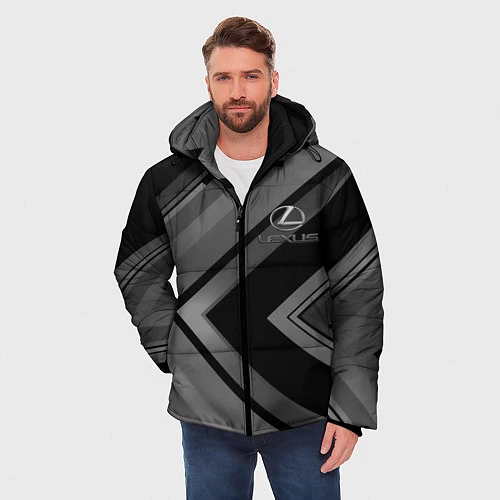 Мужская зимняя куртка LEXUS / 3D-Черный – фото 3