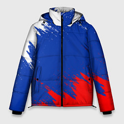 Куртка зимняя мужская РОССИЯ ТРИКОЛОР, цвет: 3D-черный