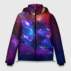 Куртка зимняя мужская SPACE ABSTRACT, цвет: 3D-черный