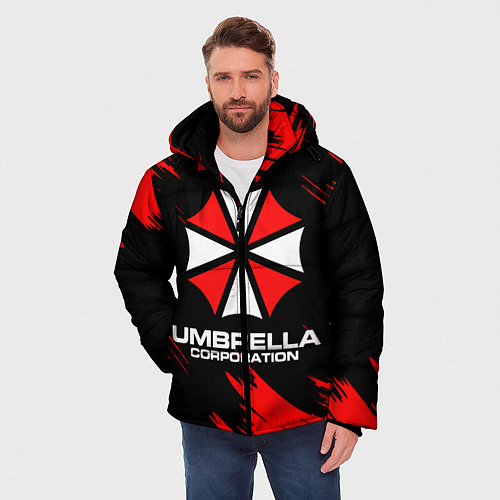 Мужская зимняя куртка Umbrella Corporation / 3D-Черный – фото 3