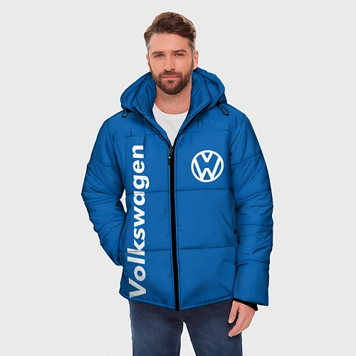Мужская зимняя куртка Volkswagen / 3D-Красный – фото 3