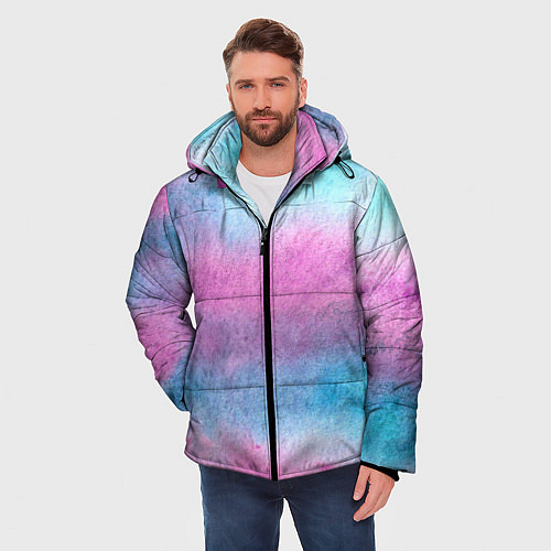 Мужская зимняя куртка Краски / 3D-Черный – фото 3