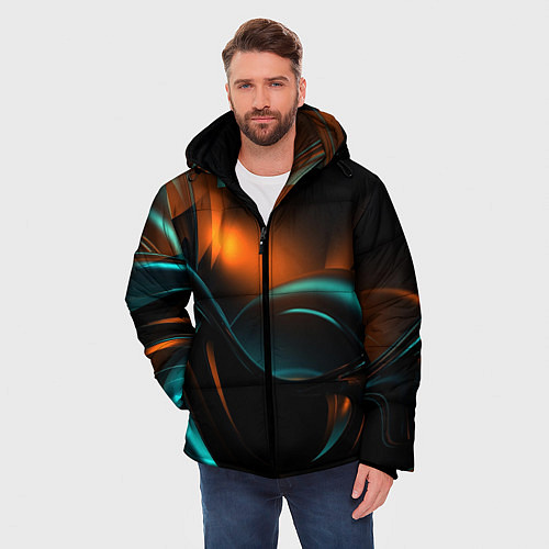 Мужская зимняя куртка ABSTRACT COLOR / 3D-Черный – фото 3