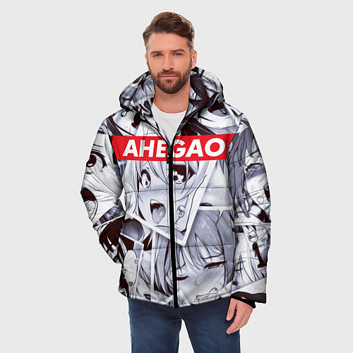 Мужская зимняя куртка АХЕГАО / 3D-Черный – фото 3