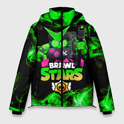 Куртка зимняя мужская Brawl Stars Virus 8-Bit, цвет: 3D-черный