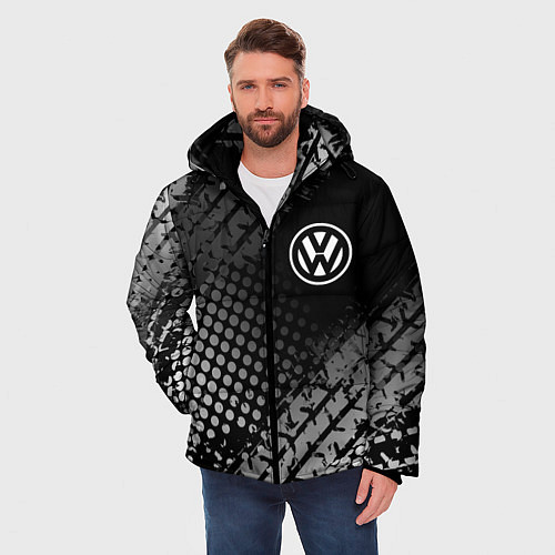 Мужская зимняя куртка Volkswagen / 3D-Черный – фото 3