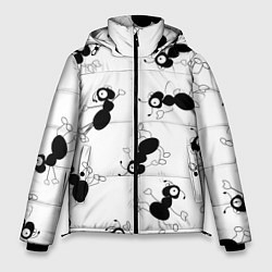 Куртка зимняя мужская Муравьи, цвет: 3D-черный