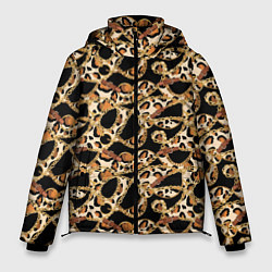 Мужская зимняя куртка Versace Леопардовая текстура