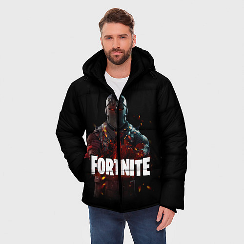 Мужская зимняя куртка Fortnite Black Knight / 3D-Черный – фото 3