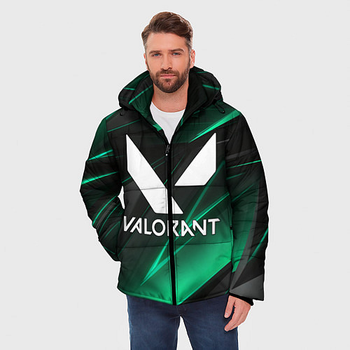 Мужская зимняя куртка VALORANT / 3D-Светло-серый – фото 3