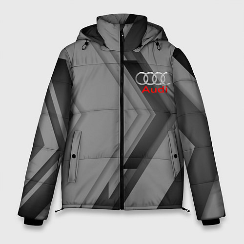 Мужская зимняя куртка AUDI / 3D-Красный – фото 1
