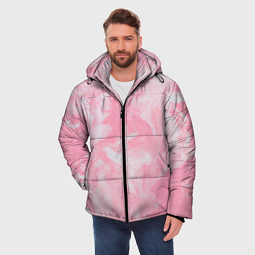 Мужская зимняя куртка Розовая Богемия / 3D-Черный – фото 3