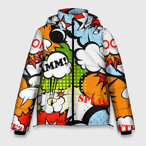 Мужская зимняя куртка COMICS ART / 3D-Красный – фото 1