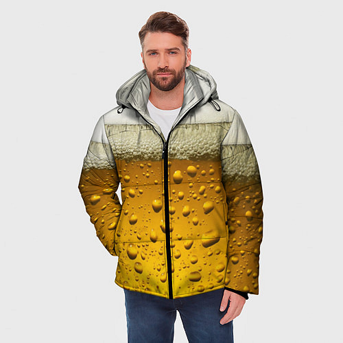 Мужская зимняя куртка ПИВО / 3D-Черный – фото 3