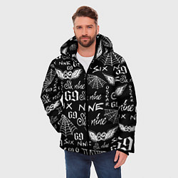 Куртка зимняя мужская 6IX9INE ТАТУИРОВКИ, цвет: 3D-черный — фото 2