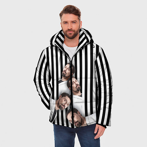 Мужская зимняя куртка Дима Билин / 3D-Черный – фото 3