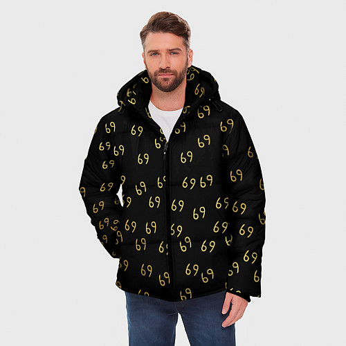 Мужская зимняя куртка 6ix9ine Gold / 3D-Черный – фото 3