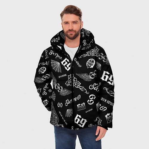 Мужская зимняя куртка 6IX9INE / 3D-Черный – фото 3