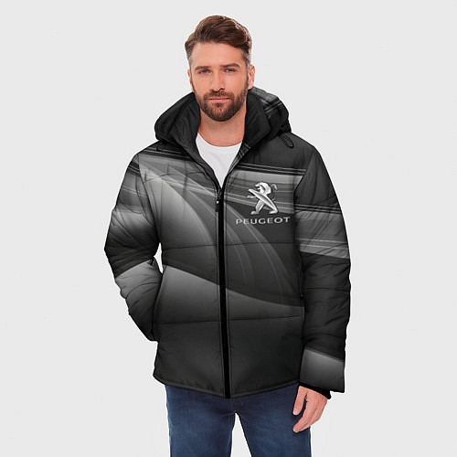 Мужская зимняя куртка PEUGEOT / 3D-Черный – фото 3