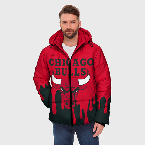 Мужская зимняя куртка Chicago Bulls / 3D-Черный – фото 3